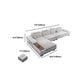 Modern Style Sectional Tufted Back Ramp Armrest White Storage Rack Sofa Clearhalo 'furn' 'furn_sectionals' 'Furniture' 'Living Room Furniture' 'Sectionals' 5163081