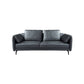 Contemporary Dark Grey Sofa with Bolster Pillows for Living Room 75"L x 37"W x 29.5"H Clearhalo 'furn' 'furn_sectionals' 'Furniture' 'Living Room Furniture' 'Sectionals' 5163101