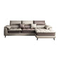 Brown Pillow Top Arm Sofa & Chaise Sewn Pillow Back Sofa - 35.43" H 108"L x 71"W x 35"H Clearhalo 'furn' 'furn_sectionals' 'Furniture' 'Living Room Furniture' 'Sectionals' 5163130