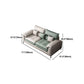 Brown Pillow Top Arm Sofa & Chaise Sewn Pillow Back Sofa - 35.43" H Clearhalo 'furn' 'furn_sectionals' 'Furniture' 'Living Room Furniture' 'Sectionals' 5163135
