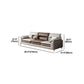 Brown Pillow Top Arm Sofa & Chaise Sewn Pillow Back Sofa - 35.43" H Clearhalo 'furn' 'furn_sectionals' 'Furniture' 'Living Room Furniture' 'Sectionals' 5163136
