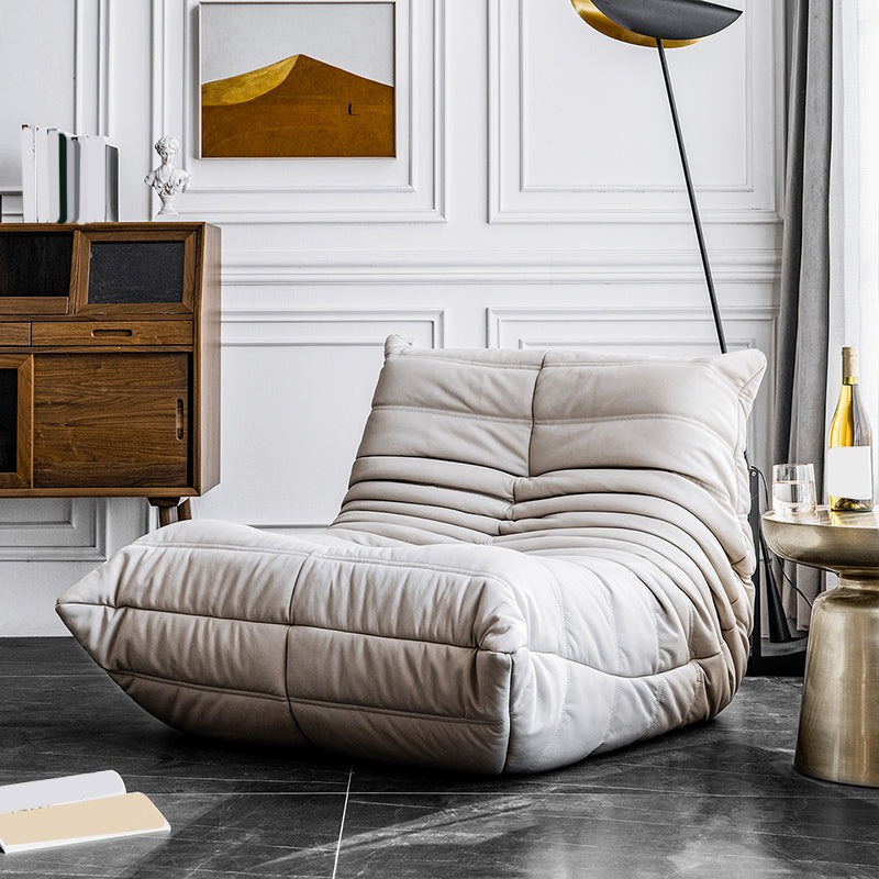 Moderne Parsons Chair, Solid Color Accent Chair met Biscuit Back