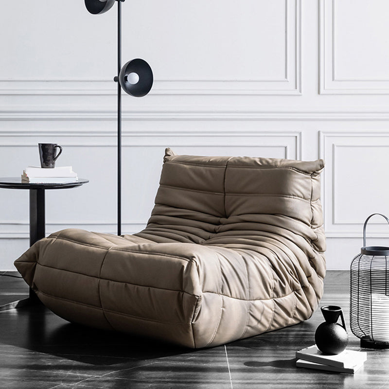 Modern Parsons Chair, Solid Color Accent Chair with Biscuit Back