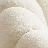 Modern Velvet / Wool Blend Accent Chair, 100 Wide Fixed Back Chair and Ottoman Clearhalo 'Accent Chairs' 'accent_chairs' 'Chairs & Seating' 'furn' 'furn_accent_chairs' 'Furniture' 'Living Room Furniture' 5163257