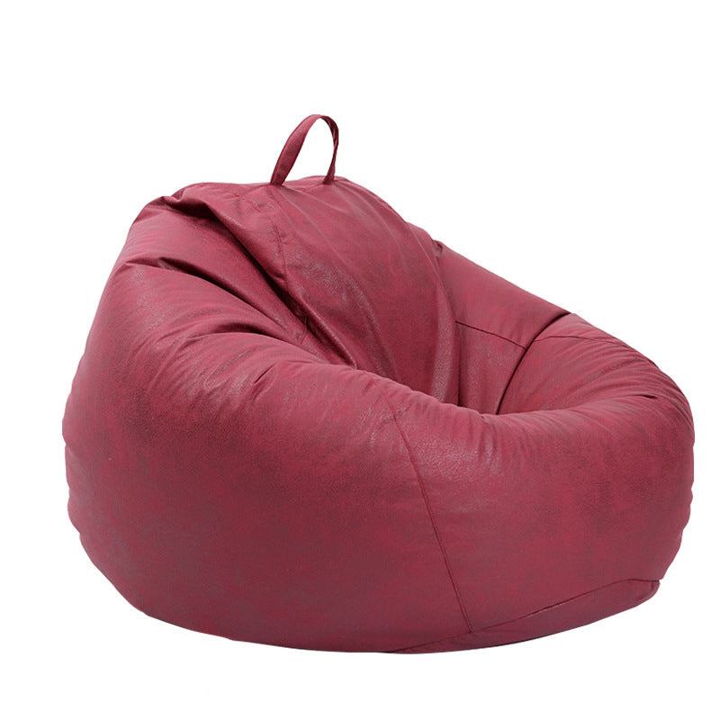 Casual accentstoel faux lederen waterdichte lounge bank stoel in beige/ brwon/ grijs/ rood