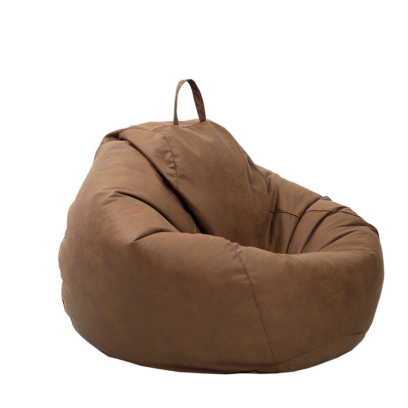 Casual accentstoel faux lederen waterdichte lounge bank stoel in beige/ brwon/ grijs/ rood