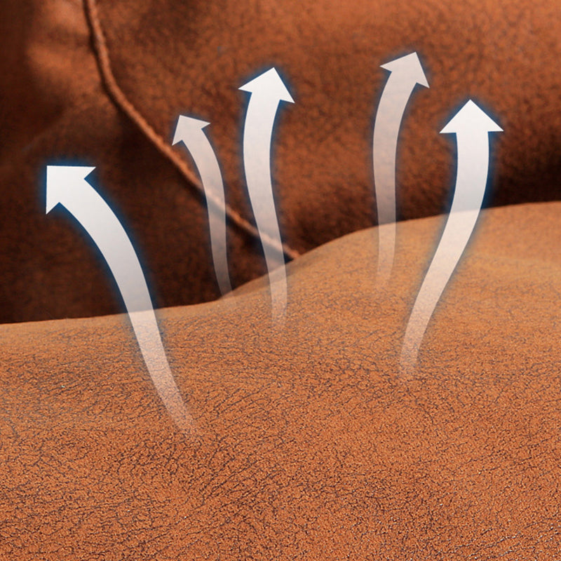 Casual accentstoel faux lederen waterdichte lounge bank stoel in beige/ brwon/ grijs/ rood