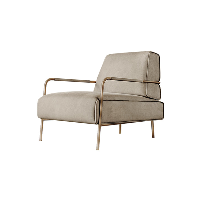 コンテンポラリーアームアクセントチェアモダンクッションバックアクセントチェア