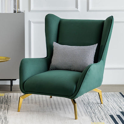 Vaste kleur wijd uitlopende wapenstoel Basis vierpoten stoel voor woonkamer/slaapkamer