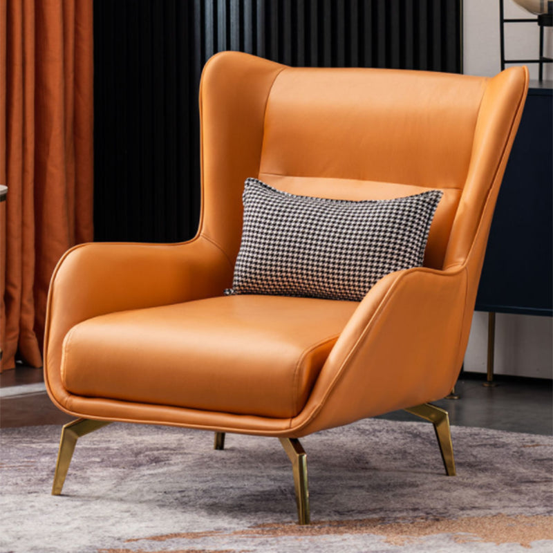 Vaste kleur wijd uitlopende wapenstoel Basis vierpoten stoel voor woonkamer/slaapkamer