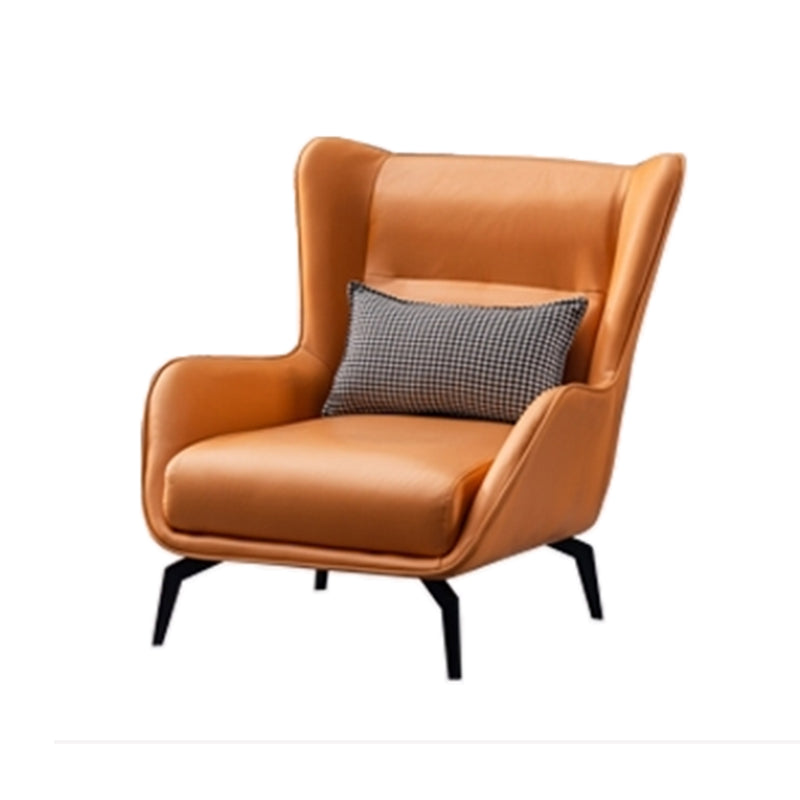 Vaste kleur wijd uitlopende wapenstoel Basis vierpoten stoel voor woonkamer/slaapkamer