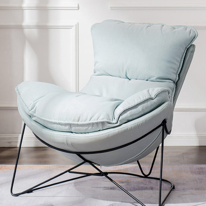 Chaise de chaise de couleur unie avec un oreiller cousu en arrière pour le salon