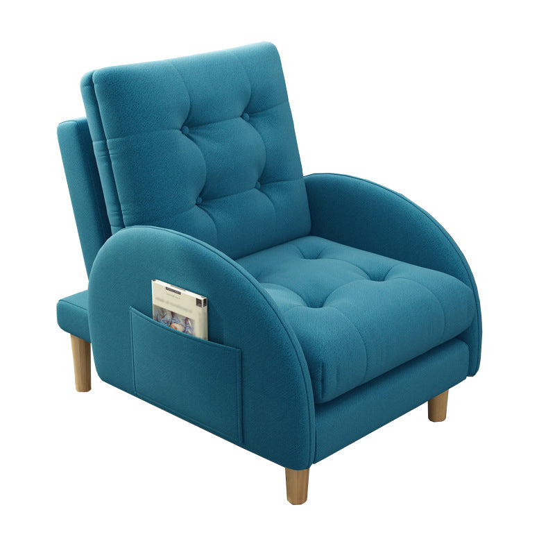 Modern Fabric Accent Chair, 55 Wide Tufted Cushion Back Chair and Ottoman Clearhalo 'Accent Chairs' 'accent_chairs' 'Chairs & Seating' 'furn' 'furn_accent_chairs' 'Furniture' 'Living Room Furniture' 5163352