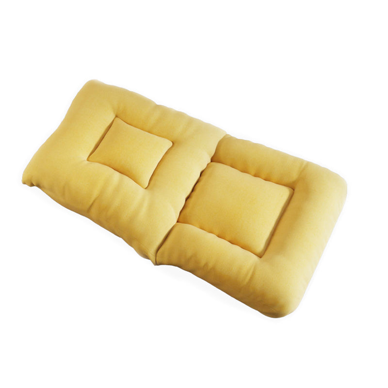 Chaise sans bras convertible avec chaise de couleur unie-oreiller pour salon / chambre à coucher