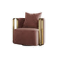 Barrel Chair 28.74" L x 31.49" W x 27.55" H Swivel Barrel Accent Chair for Living Room