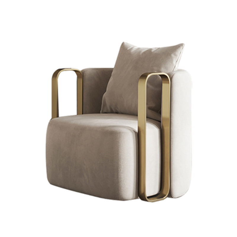 Barrel Chair 28.74" L x 31.49" W x 27.55" H Swivel Barrel Accent Chair for Living Room