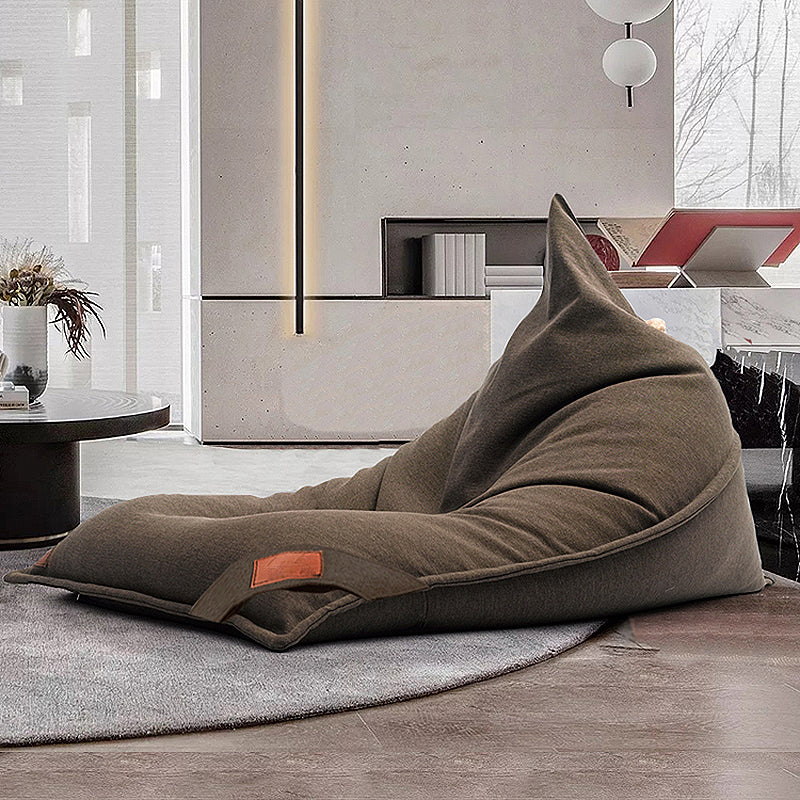 Linen Armless Parsons Chair with Fabric Seat for Living Room and Bedroom 47"L x 63"W x 37"H Brown Clearhalo 'Accent Chairs' 'accent_chairs' 'Chairs & Seating' 'furn' 'furn_accent_chairs' 'Furniture' 'Living Room Furniture' 5163504