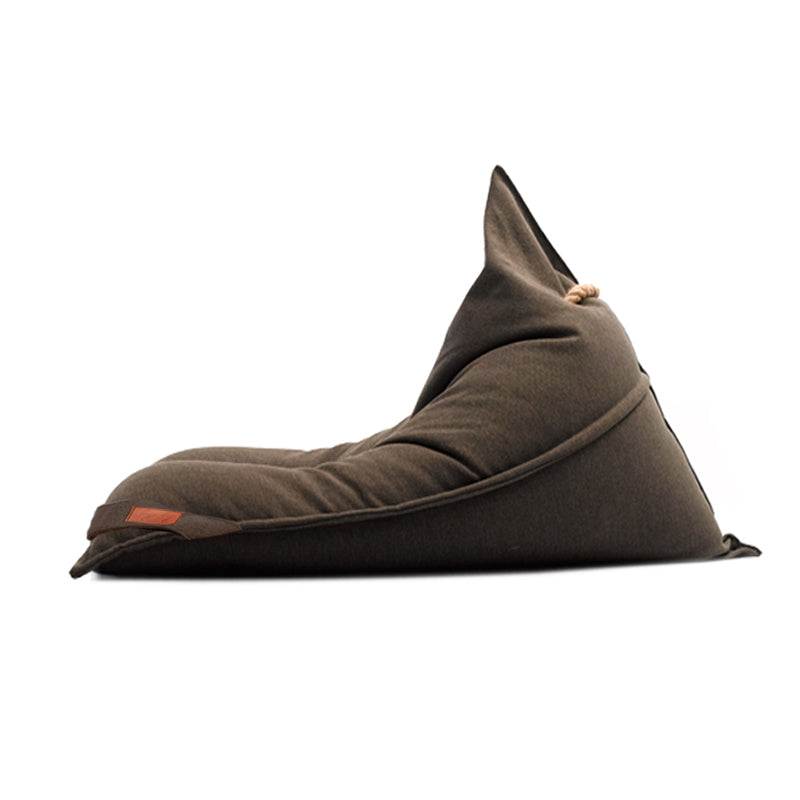 Linen Armless Parsons Chair with Fabric Seat for Living Room and Bedroom 47"L x 53"W x 37"H Brown Clearhalo 'Accent Chairs' 'accent_chairs' 'Chairs & Seating' 'furn' 'furn_accent_chairs' 'Furniture' 'Living Room Furniture' 5163508