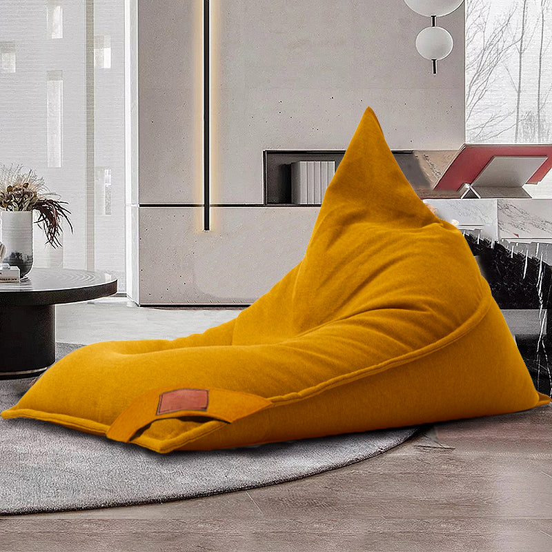 Linen Armless Parsons Chair with Fabric Seat for Living Room and Bedroom 47"L x 63"W x 37"H Yellow Clearhalo 'Accent Chairs' 'accent_chairs' 'Chairs & Seating' 'furn' 'furn_accent_chairs' 'Furniture' 'Living Room Furniture' 5163509