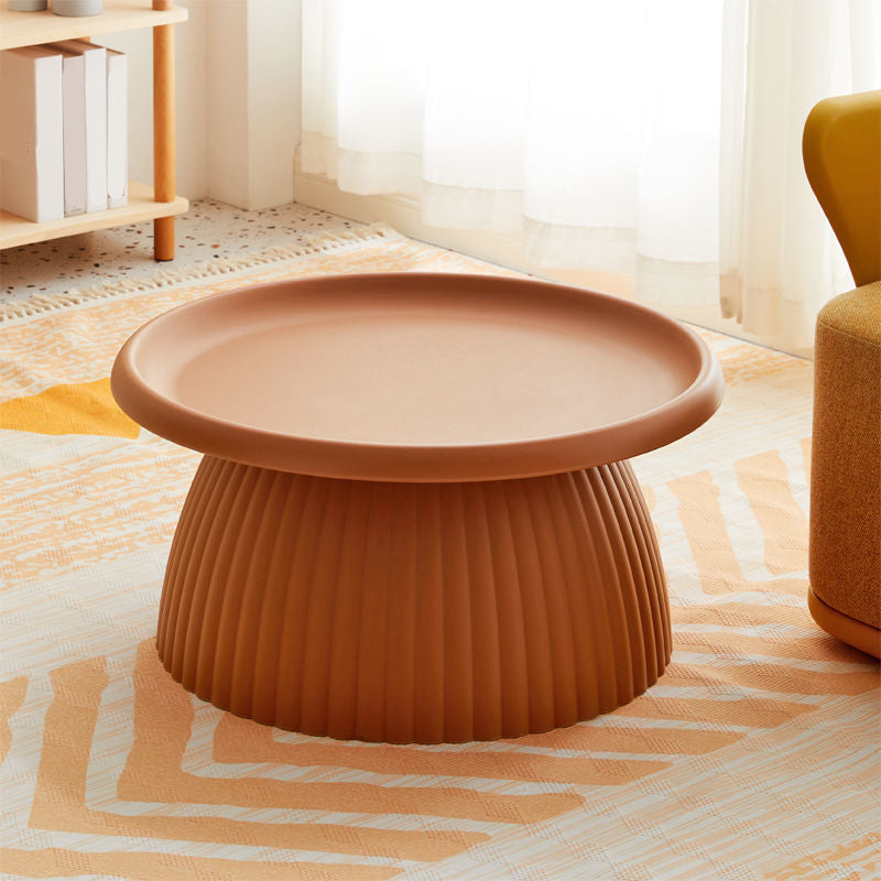 Modern Style Cocktail Table Acrylic Material Multi-color Selection Round Coffee Table