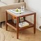 Modern Style Cocktail Table Beech Frame Glass Top Square/rectangular Coffee Table