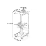 Ironcraft C Tavolo laterale tavolo da ginnastica quadrata con scaffale per soggiorno