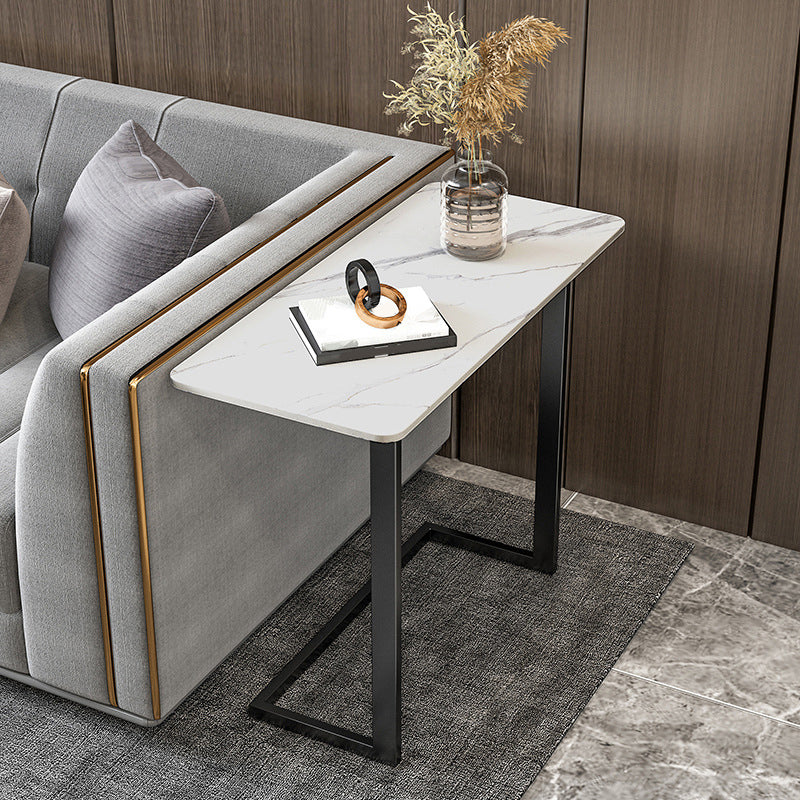 21,6 "rechteckige Schiefer -Top -Seitentisch Ironcraft C Endtabelle