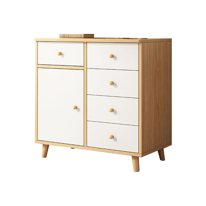 Server da pranzo bianco in legno ingegnerizzato in stile moderno per cucina