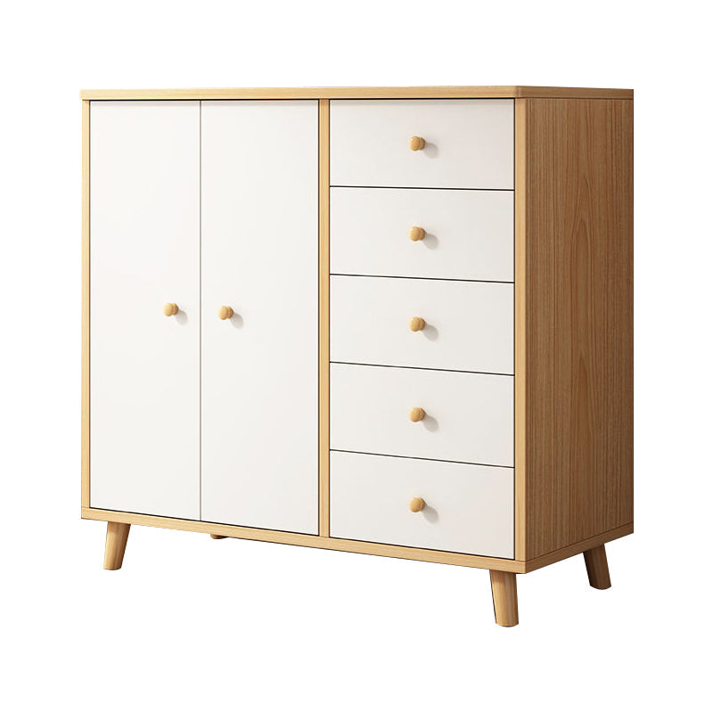 Server da pranzo bianco in legno ingegnerizzato in stile moderno per cucina