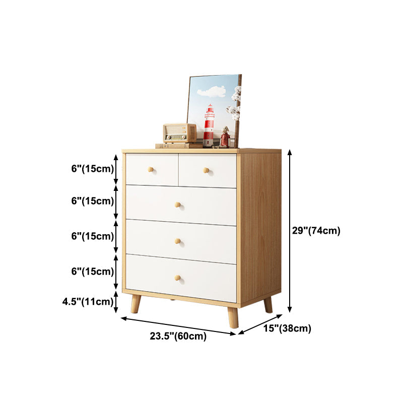 Server da pranzo bianco in legno ingegnerizzato in stile moderno per cucina