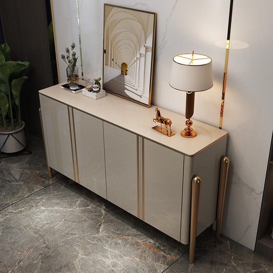 Sideboard in stile glam sideboard da pranzo a 4 porte con armadi per soggiorno