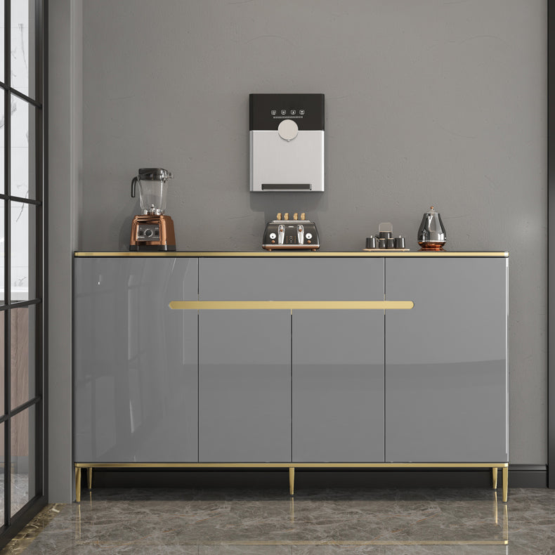 Glam Style Sideboard Gray Dining Sideboard Buffet for Living Room and Kitchen Clearhalo 'buffet_sideboard' 'Buffets & Sideboards' 'furn' 'furn_buffet_sideboard' 'Furniture' 'Kitchen & Dining Furniture' 5164101