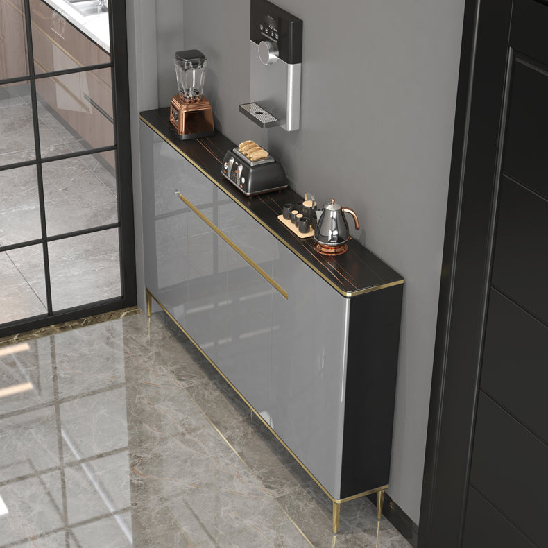 Glam Style Sideboard Gray Dining Sideboard Buffet for Living Room and Kitchen Clearhalo 'buffet_sideboard' 'Buffets & Sideboards' 'furn' 'furn_buffet_sideboard' 'Furniture' 'Kitchen & Dining Furniture' 5164104