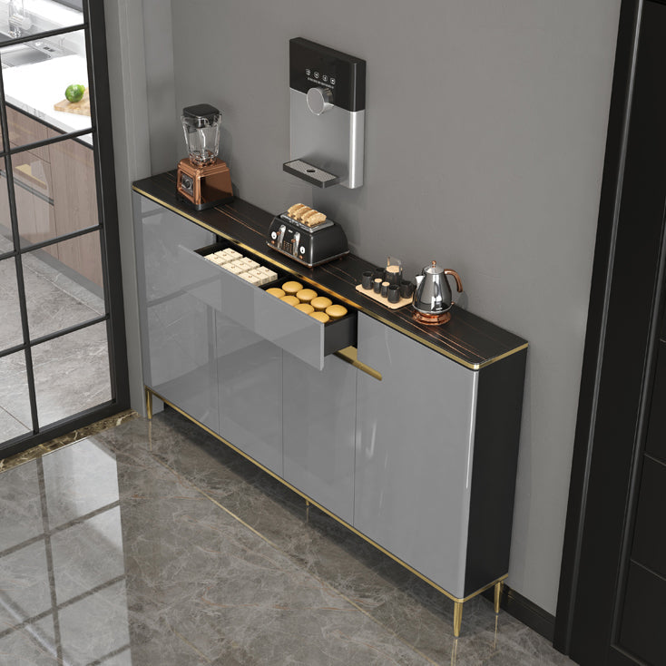 Glam Style Sideboard Gray Dining Sideboard Buffet for Living Room and Kitchen Clearhalo 'buffet_sideboard' 'Buffets & Sideboards' 'furn' 'furn_buffet_sideboard' 'Furniture' 'Kitchen & Dining Furniture' 5164106