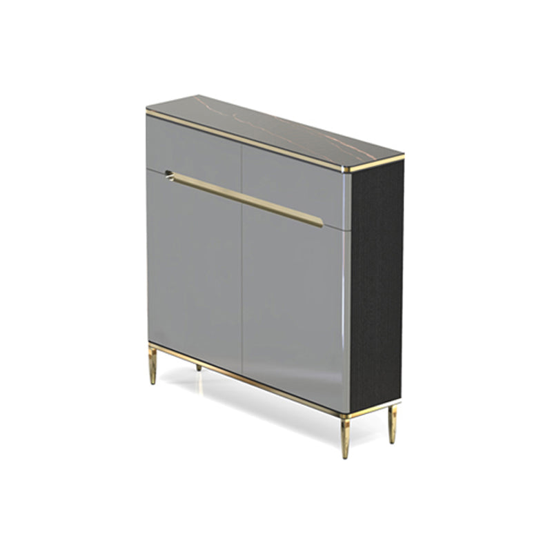 Glam Style Sideboard Gray Dining Sideboard Buffet for Living Room and Kitchen Clearhalo 'buffet_sideboard' 'Buffets & Sideboards' 'furn' 'furn_buffet_sideboard' 'Furniture' 'Kitchen & Dining Furniture' 5164109