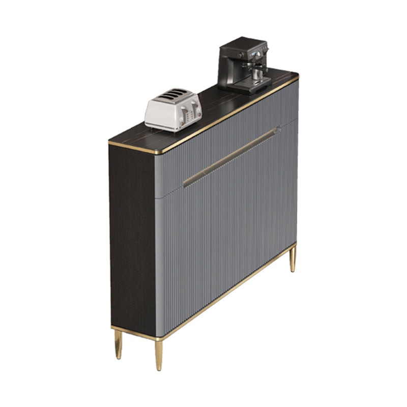 Glam Style Sideboard Gray Dining Sideboard Buffet for Living Room and Kitchen https: res.litfad.com site img item 2022 07 14 5164113 1200x1200.jpg Clearhalo 'buffet_sideboard' 'Buffets & Sideboards' 'furn' 'furn_buffet_sideboard' 'Furniture' 'Kitchen & Dining Furniture' 5164113