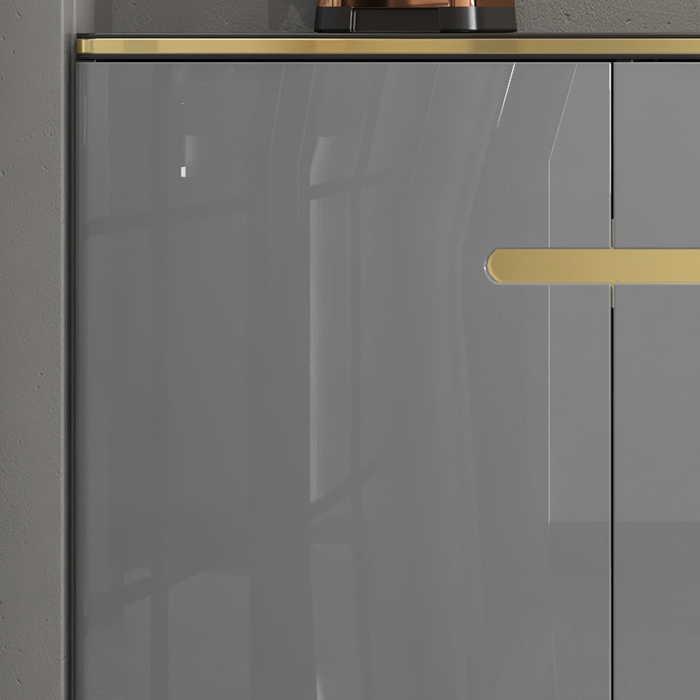 Glam Style Sideboard Gray Dining Sideboard Buffet for Living Room and Kitchen Clearhalo 'buffet_sideboard' 'Buffets & Sideboards' 'furn' 'furn_buffet_sideboard' 'Furniture' 'Kitchen & Dining Furniture' 5164114