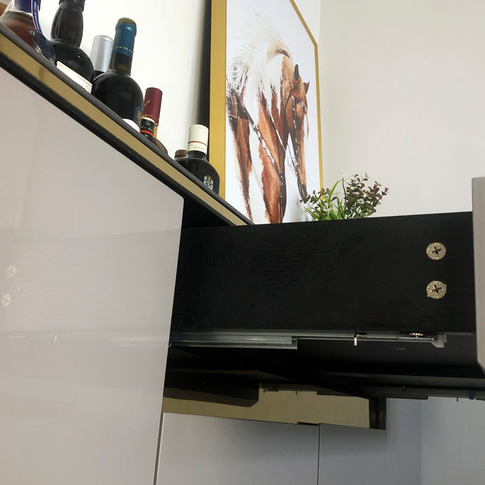 Glam Style Sideboard Gray Dining Sideboard Buffet for Living Room and Kitchen Clearhalo 'buffet_sideboard' 'Buffets & Sideboards' 'furn' 'furn_buffet_sideboard' 'Furniture' 'Kitchen & Dining Furniture' 5164117