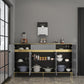 Glam Style Sideboard Gray Dining Sideboard Buffet for Living Room and Kitchen Clearhalo 'buffet_sideboard' 'Buffets & Sideboards' 'furn' 'furn_buffet_sideboard' 'Furniture' 'Kitchen & Dining Furniture' 5164120