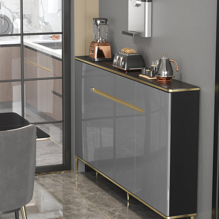 Glam Style Sideboard Gray Dining Sideboard Buffet for Living Room and Kitchen Clearhalo 'buffet_sideboard' 'Buffets & Sideboards' 'furn' 'furn_buffet_sideboard' 'Furniture' 'Kitchen & Dining Furniture' 5164121