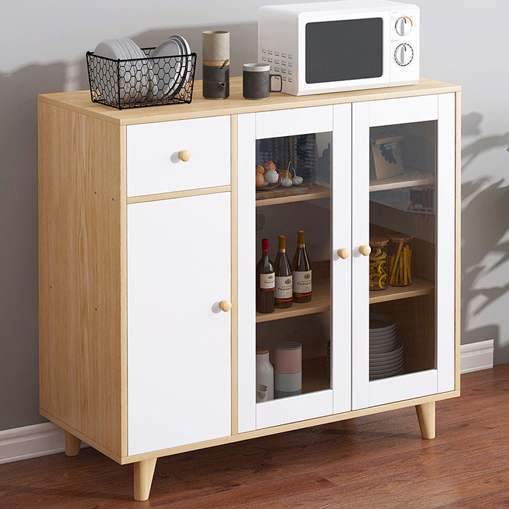 Sideboard mobile rettangolare la credenza moderna cucina in legno