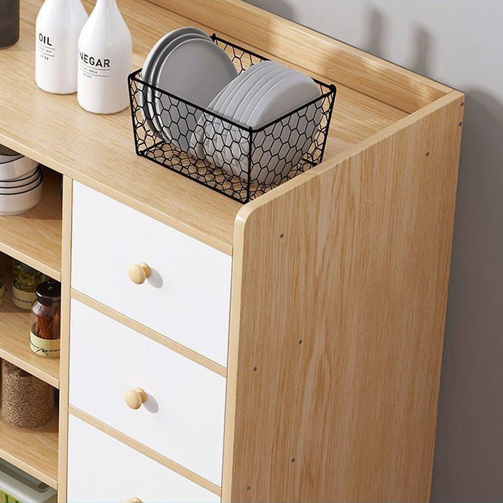 Sideboard mobile rettangolare la credenza moderna cucina in legno