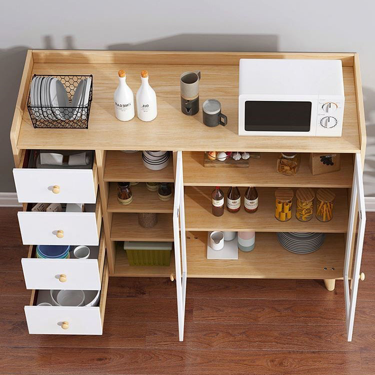 Sideboard mobile rettangolare la credenza moderna cucina in legno