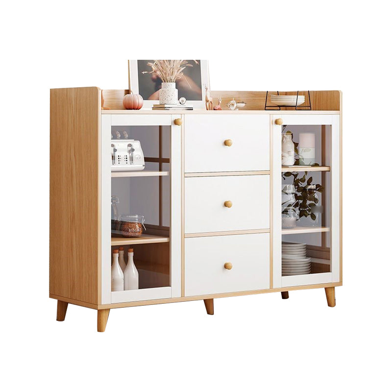 Sideboard mobile rettangolare la credenza moderna cucina in legno