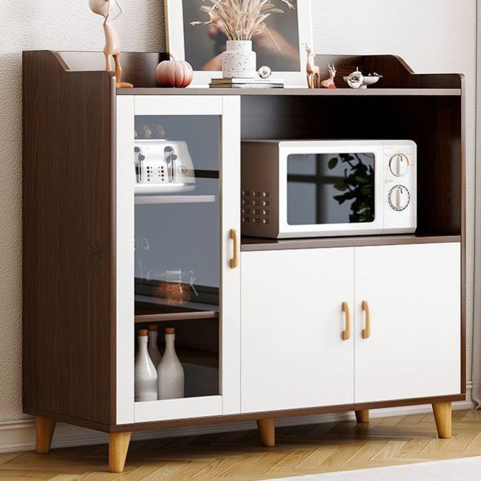 Sideboard mobile rettangolare la credenza moderna cucina in legno