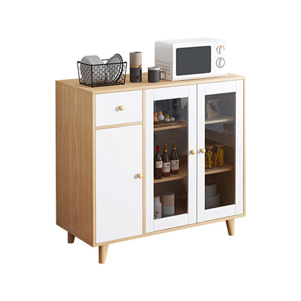 Sideboard mobile rettangolare la credenza moderna cucina in legno