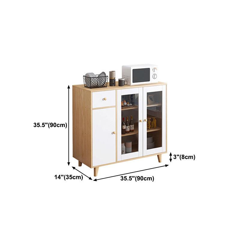 Sideboard mobile rettangolare la credenza moderna cucina in legno