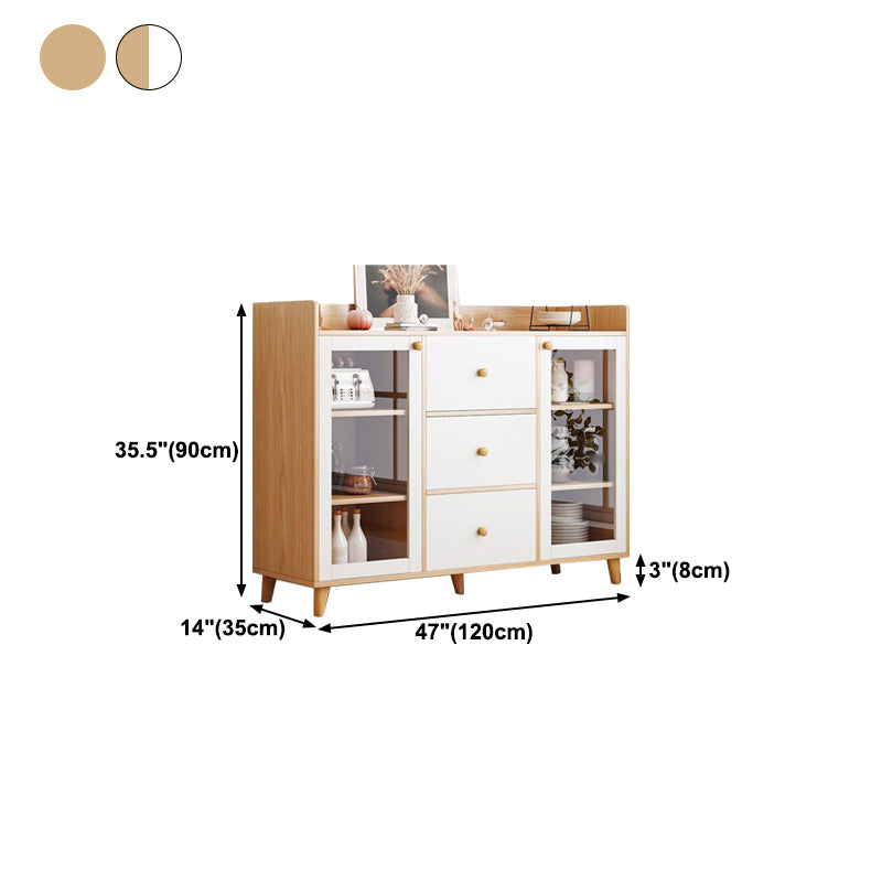 Sideboard mobile rettangolare la credenza moderna cucina in legno