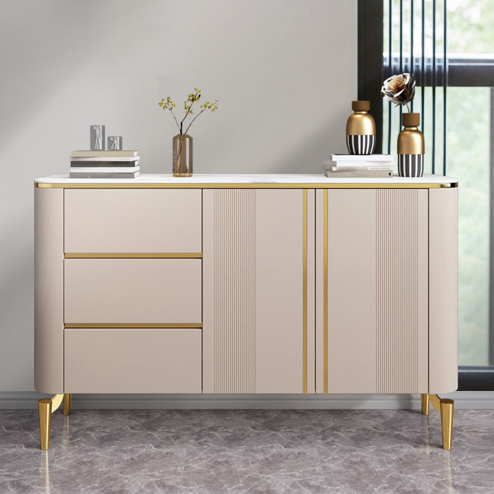 Sideboard moderna Sinterita Sinterita 3 cassetti Sideboard da pranzo con porte per soggiorno