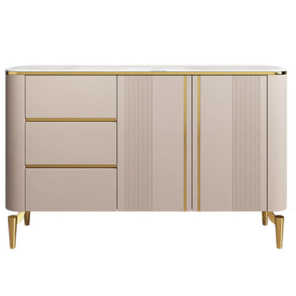 Sideboard moderna Sinterita Sinterita 3 cassetti Sideboard da pranzo con porte per soggiorno